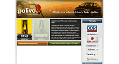 Desktop Screenshot of palivo.cz